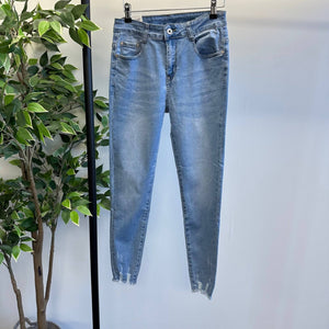 G - Smack Bernie Ladder Hem Ankle Grazer Stretch Jeans (Sizes 10 - 20) Denim - Susie's Boutique - | Women's Fashion Online