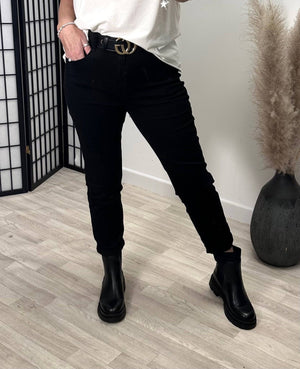 G - Smack Emily Mom Fit Jeans 8 - 22 Black - Susie's Boutique - | Women's Fashion Online