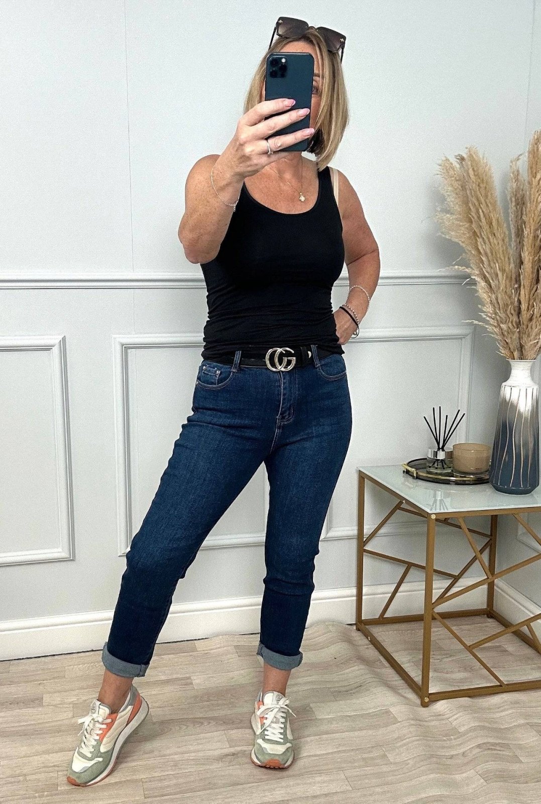 G - Smack Emily Mom Fit Jeans 8 - 22 Dark Wash - Susie's Boutique - | Women's Fashion Online