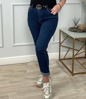 G - Smack Emily Mom Fit Jeans 8 - 22 Dark Wash - Susie's Boutique - | Women's Fashion Online