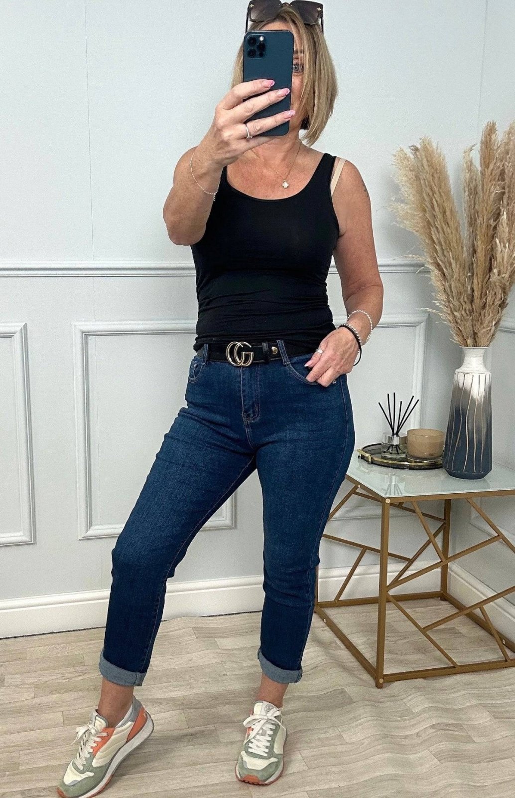 G - Smack Emily Mom Fit Jeans 8 - 22 Dark Wash - Susie's Boutique - | Women's Fashion Online