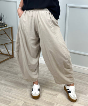 Georgia Pin - cord Cocoon Trousers / Joggers 8 - 20 Sand - Susie's Boutique - | Women's Fashion Online