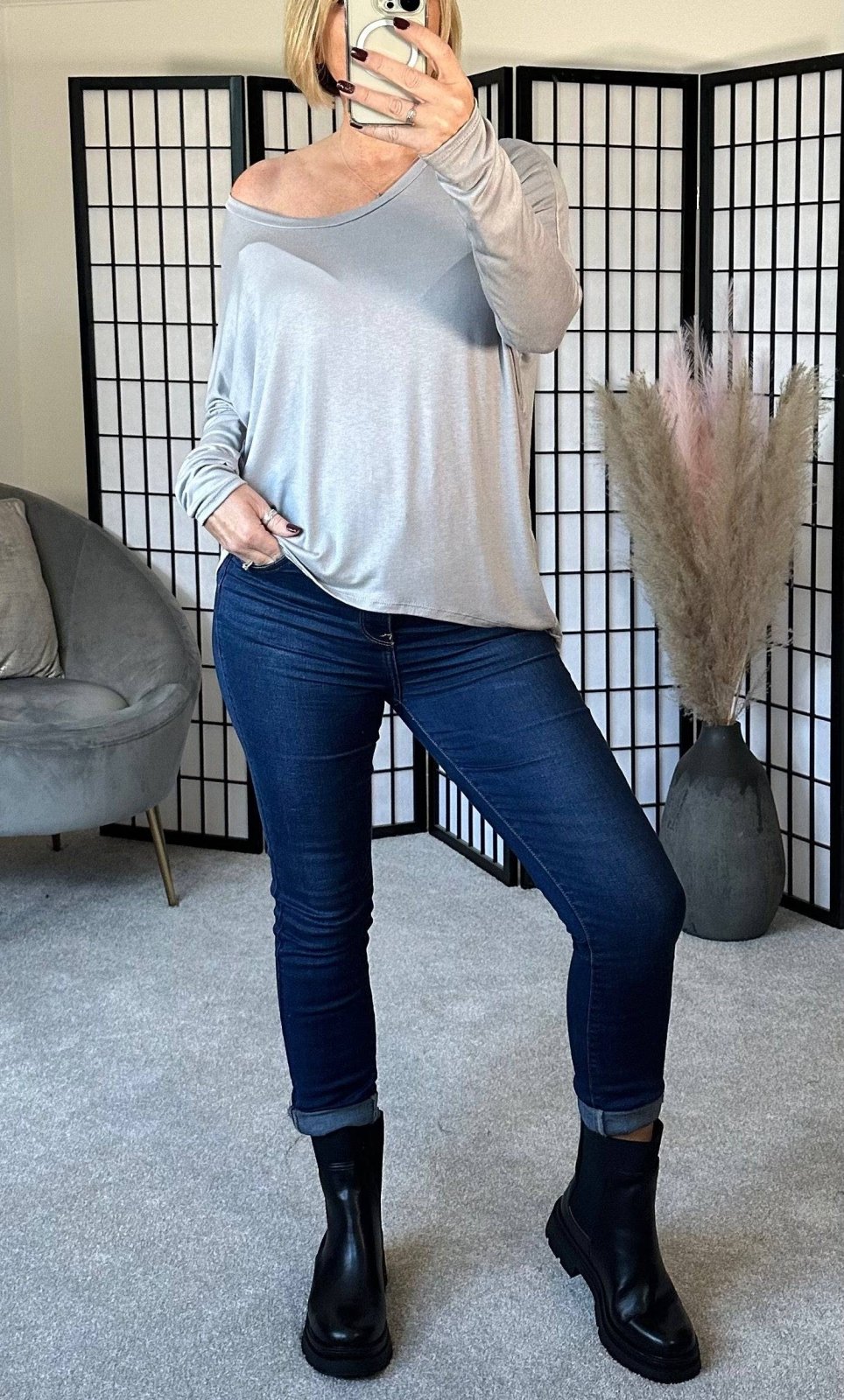 Hallie Scoop Hem Sleeved Top 8 - 20 - Susie's Boutique - | Women's Fashion Online