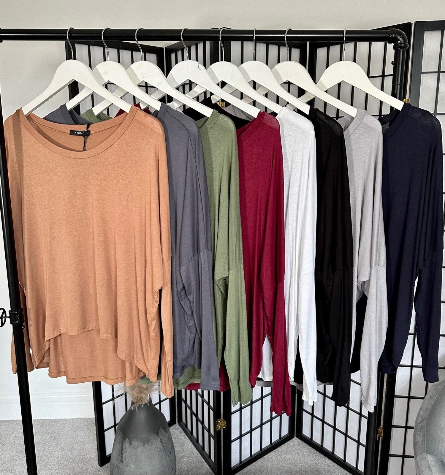 Hallie Scoop Hem Sleeved Top 8 - 20 - Susie's Boutique - | Women's Fashion Online