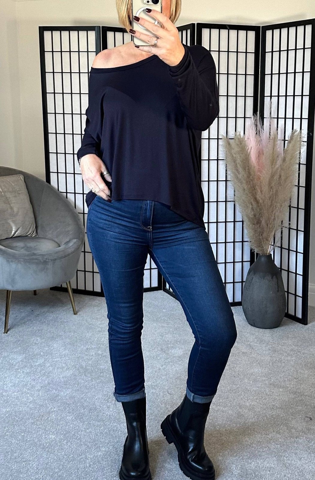 Hallie Scoop Hem Sleeved Top 8 - 20 - Susie's Boutique - | Women's Fashion Online