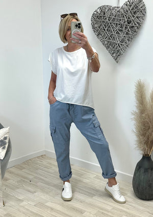 Ivana Cargo Pocket Magic Pants Trousers  10-20 - Susie's Boutique