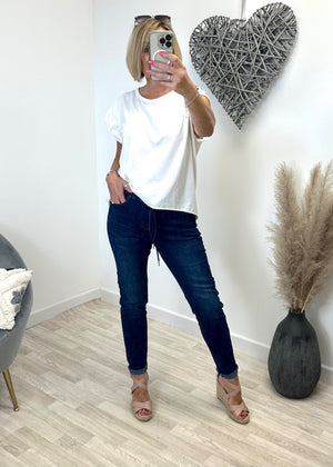 G-Smack Bethany High Waist Drawstring Jean 10-20 - Susie's Boutique