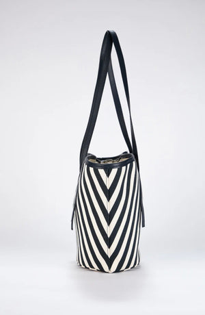 Stripe Bucket Bag - Susie's Boutique