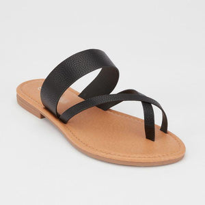 Asymmetric Toe Post Sandal NO RETURNS ON SALE ITEMS - Susie's Boutique