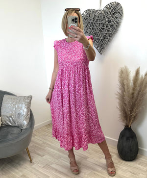 Irina Ditsy Print Midi Dress 8-16 - Susie's Boutique