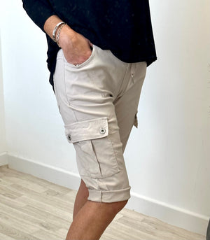 Willow Cargo Pocket Magic Shorts 8-16 Sand - Susie's Boutique