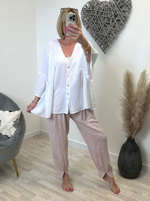 Tiffany Cuffed Tappered Trousers 12-18 - Susie's Boutique