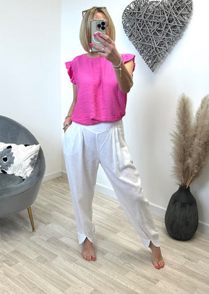 Tiffany Cuffed Tappered Trousers 12-18 - Susie's Boutique