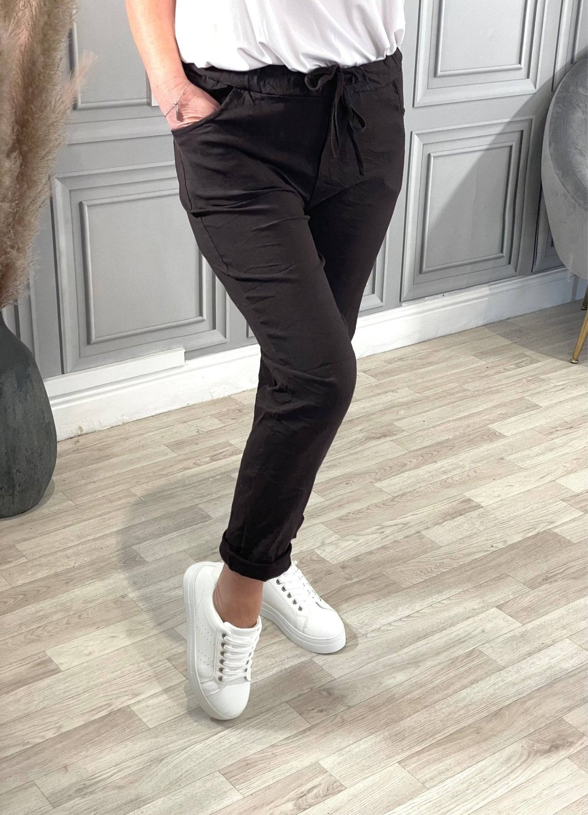 Julia Stretch Magic Trousers 8 - 22 Chocolate - Susie's Boutique - | Women's Fashion Online