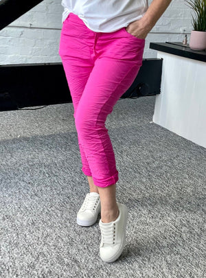 Julia Stretch Magic Trousers 8 - 22 Fushia - Susie's Boutique - | Women's Fashion Online