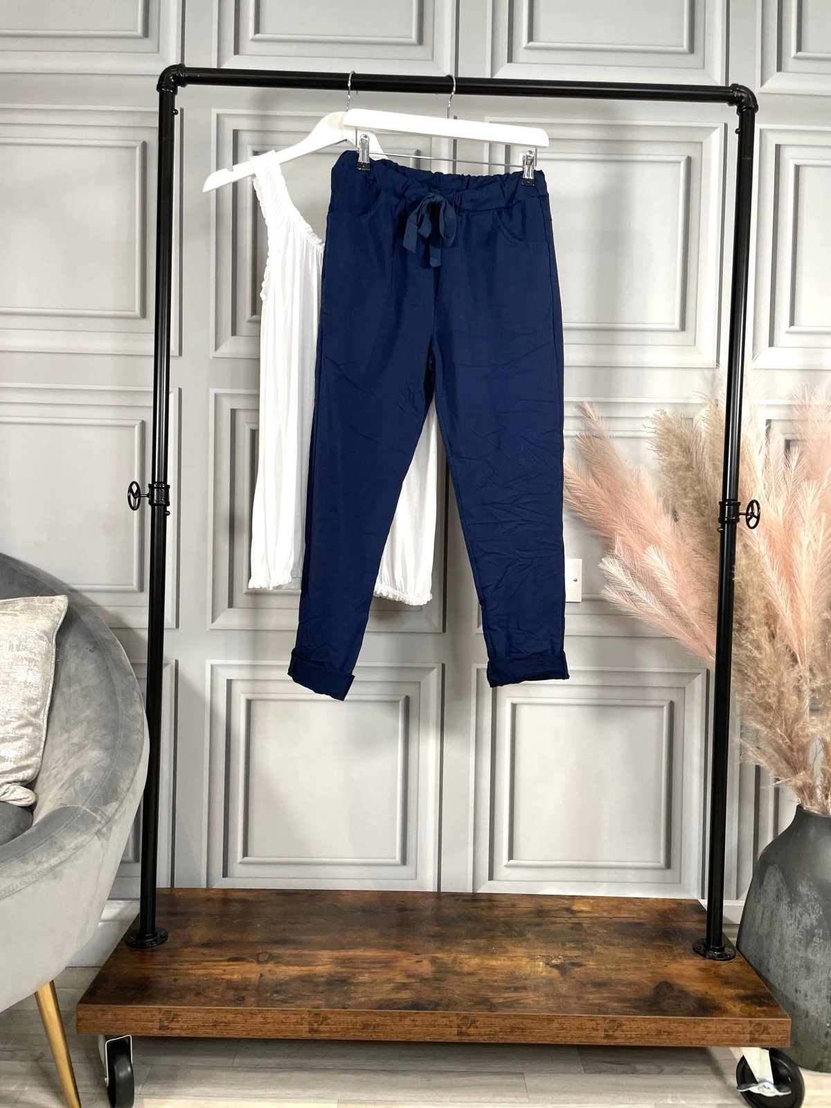 Julia Stretch Magic Trousers 8 - 22 Navy - Susie's Boutique - | Women's Fashion Online