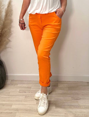 Julia Stretch Magic Trousers 8 - 22 Orange - Susie's Boutique - | Women's Fashion Online