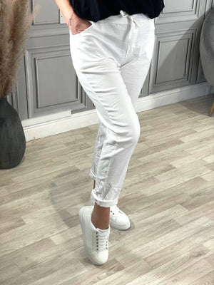 Julia Stretch Magic Trousers 8 - 22 White - Susie's Boutique - | Women's Fashion Online