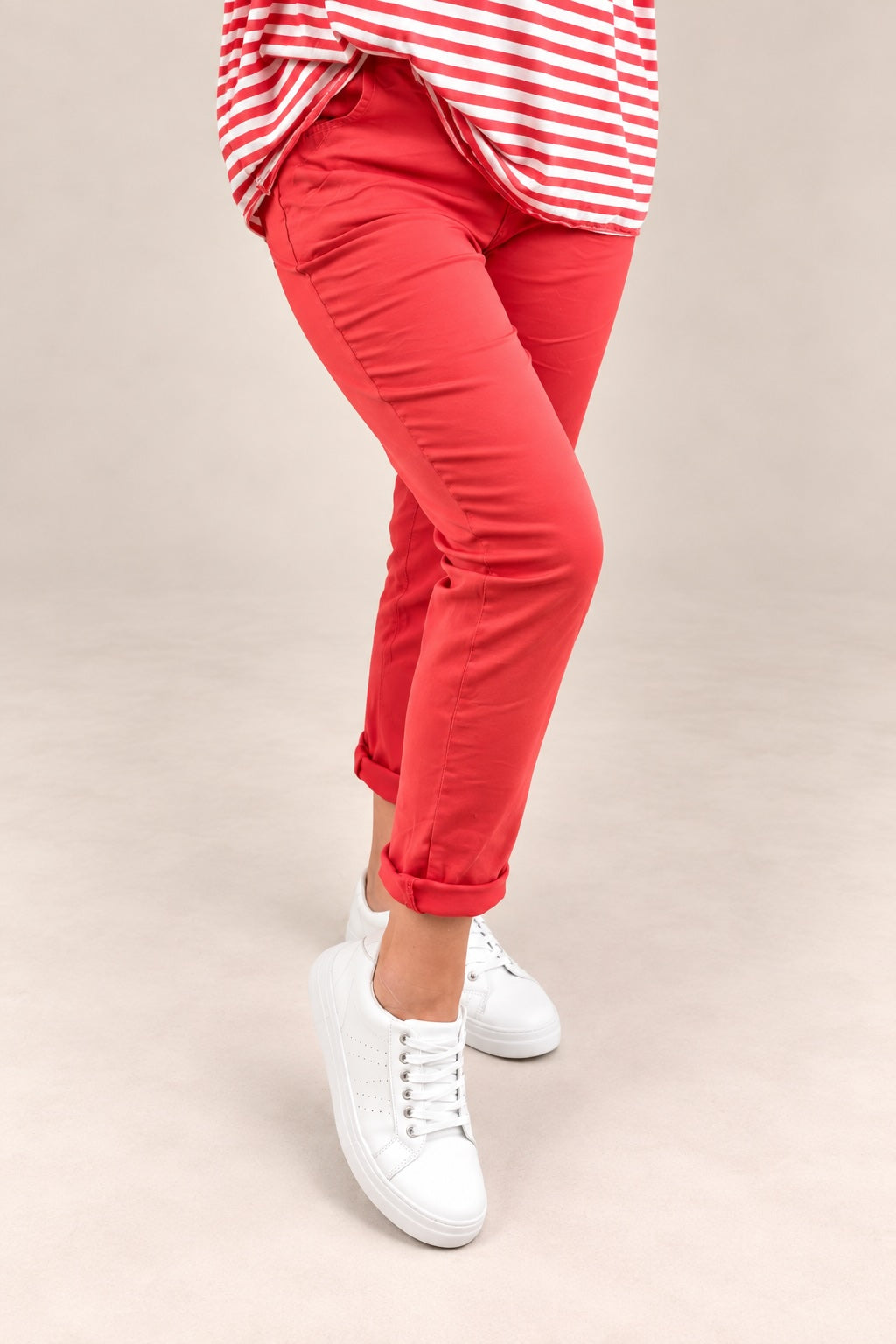 Julia Stretch Magic Trousers 8-22 Coral