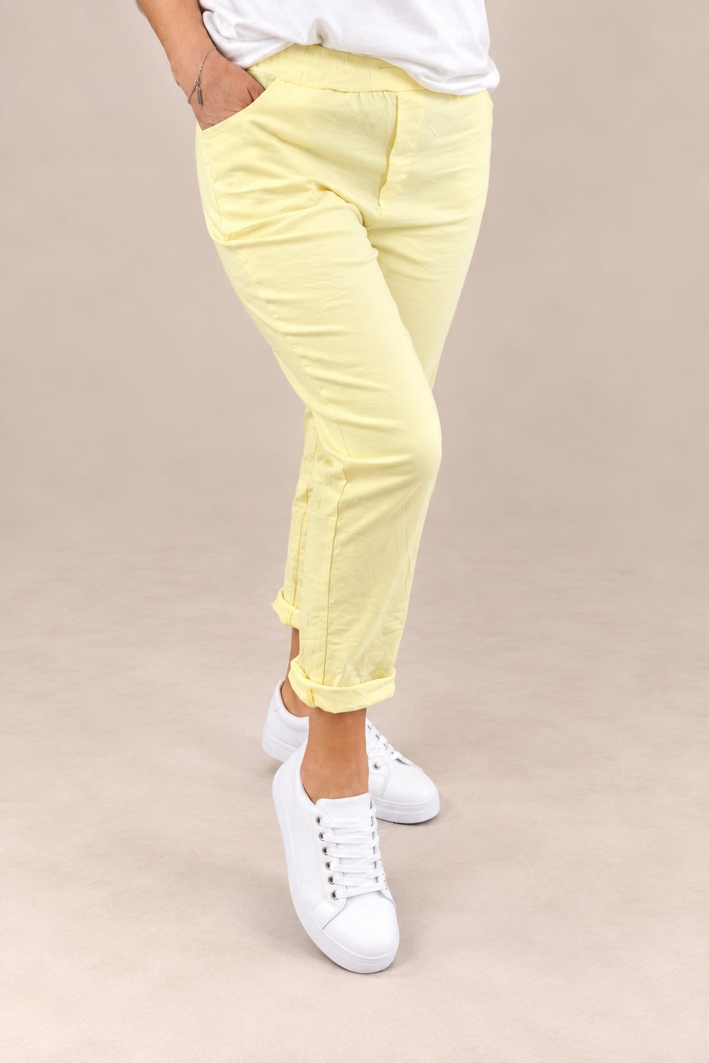 Julia Stretch Magic Trousers 8-22 Lemon
