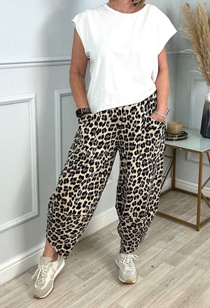 Lauren Leopard Cocoon Jogger/Pants 8 - 20 - Susie's Boutique - | Women's Fashion Online