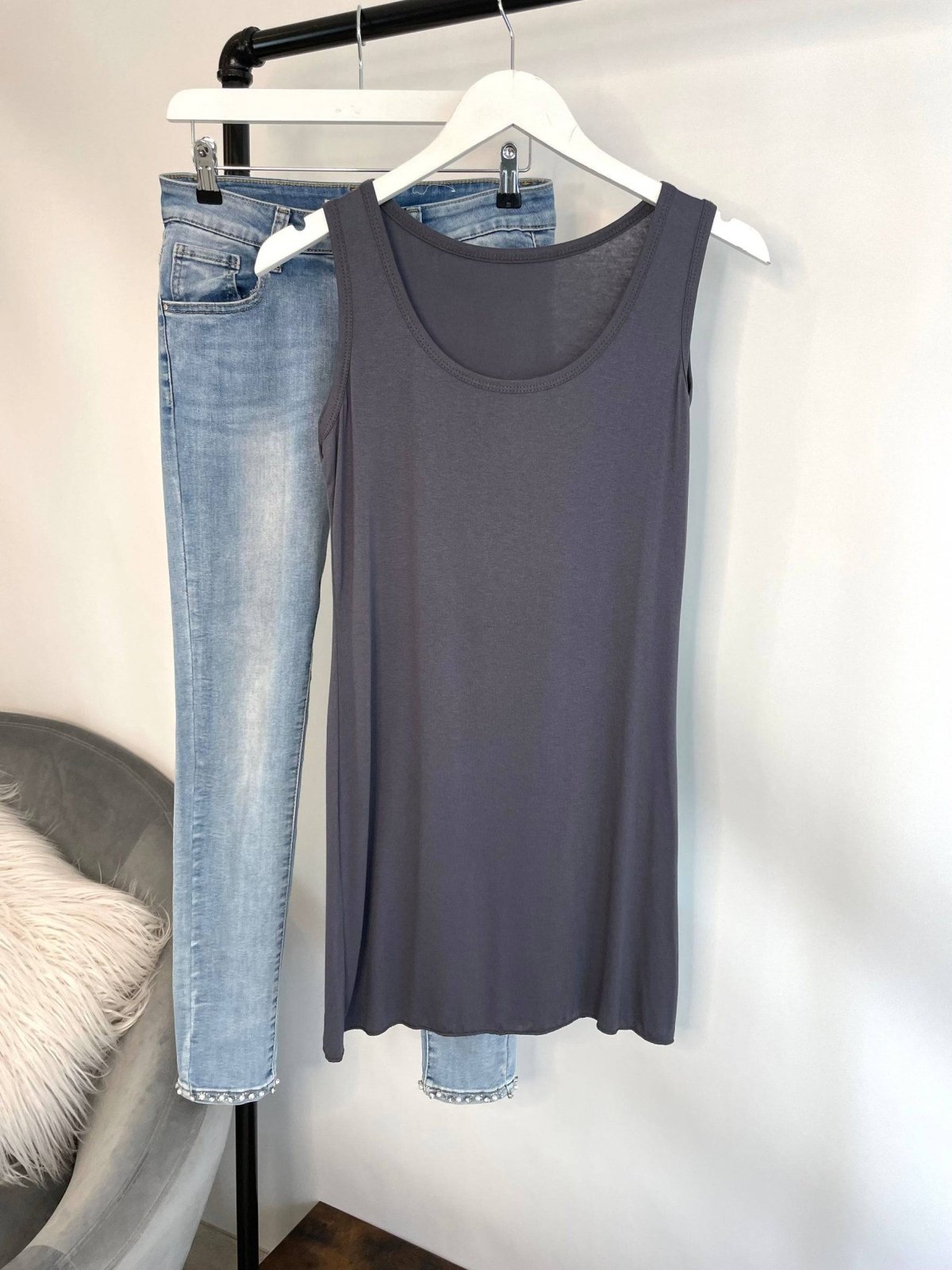 Longline Layering Stretch Vest 8 - 16 - Susie's Boutique - | Women's Fashion Online