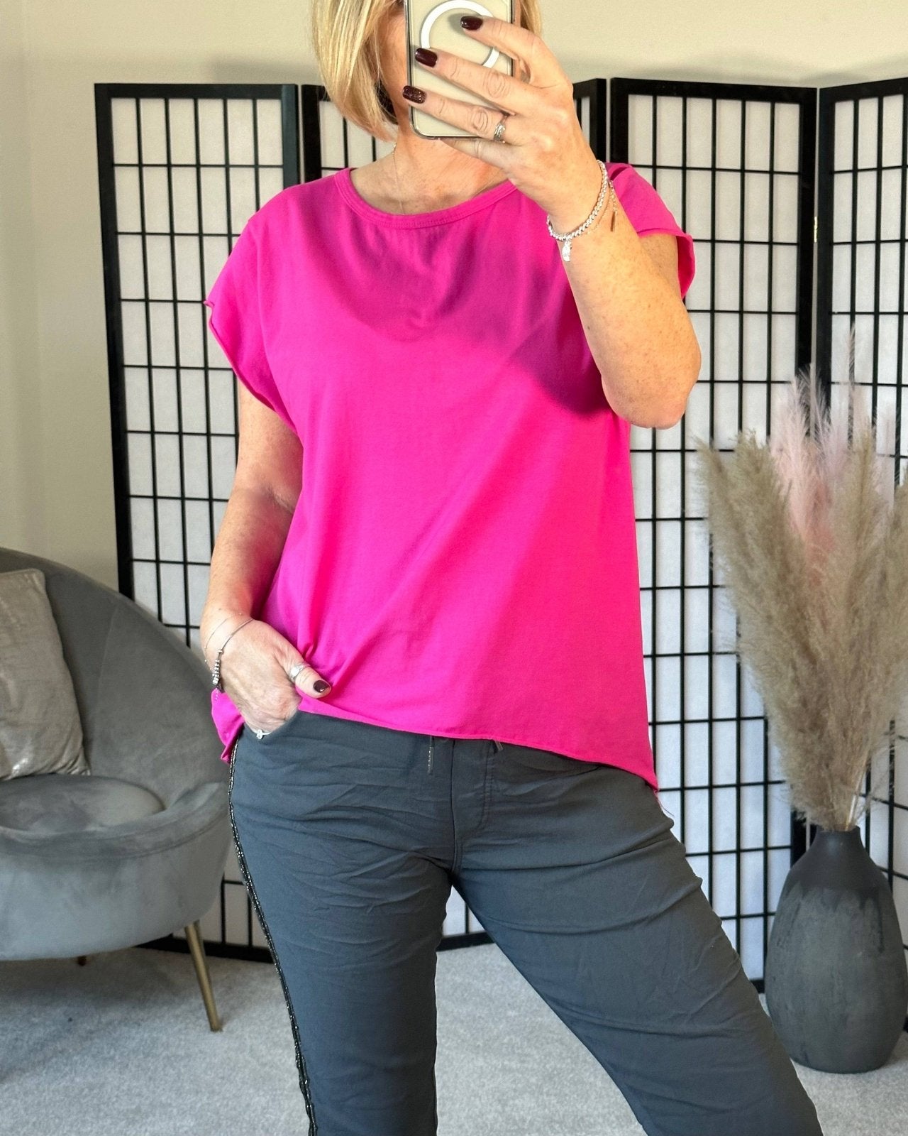 Lottie Dip Hem Essential T-Shirt 8 - 16 - Susie's Boutique - | Women's Fashion Online