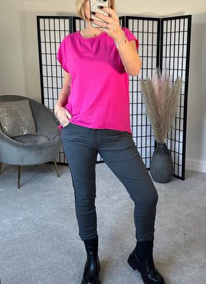 Lottie Dip Hem Essential T-Shirt 8 - 16 - Susie's Boutique - | Women's Fashion Online