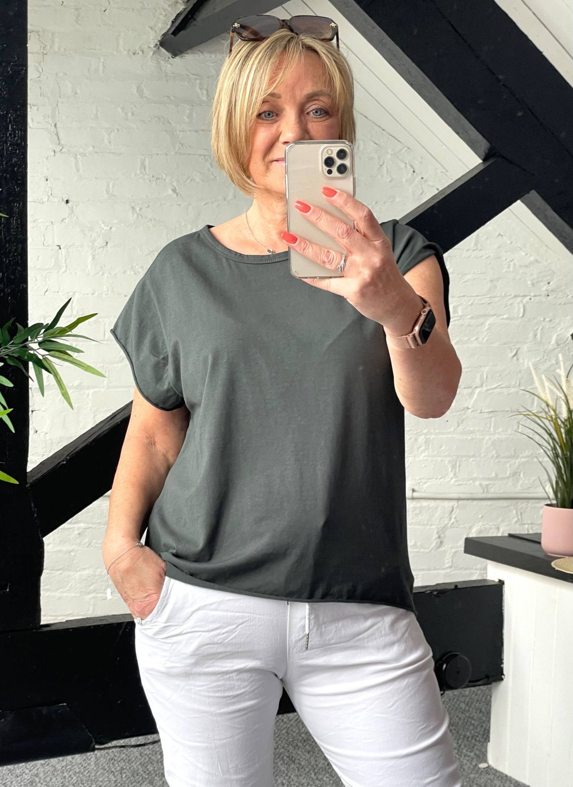 Lottie Dip Hem Essential T-Shirt 8 - 16 - Susie's Boutique - | Women's Fashion Online