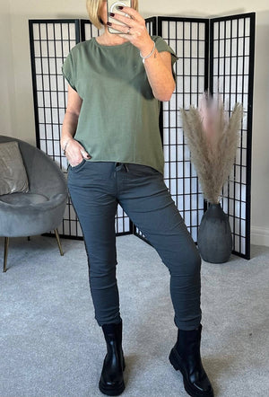 Lottie Dip Hem Essential T-Shirt 8 - 16 - Susie's Boutique - | Women's Fashion Online