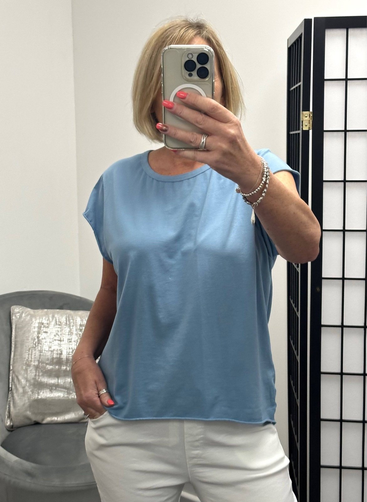Lottie Dip Hem Essential T-Shirt 8 - 16 - Susie's Boutique - | Women's Fashion Online