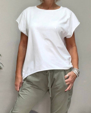 Lottie Dip Hem Essential T-Shirt 8 - 16 - Susie's Boutique - | Women's Fashion Online