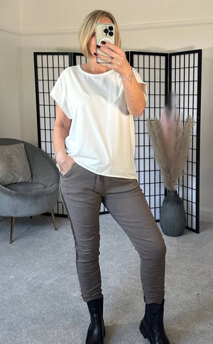 Lottie Dip Hem Essential T-Shirt 8 - 16 - Susie's Boutique - | Women's Fashion Online