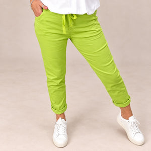 Julia Stretch Magic Trousers 8-22 Lime