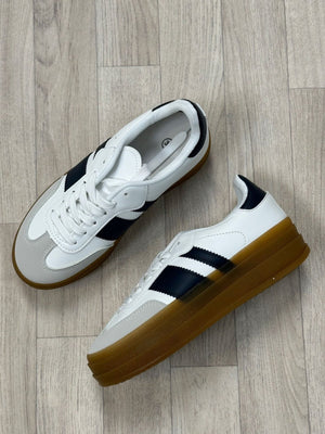 Retro Cadence Gummy Sole Platform Trainers - Susie's Boutique - | Women's Fashion Online