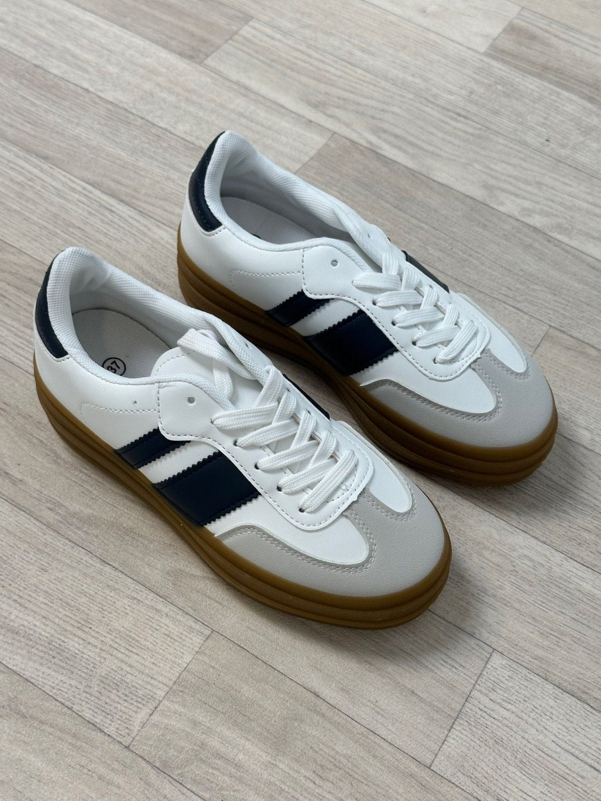 Retro Cadence Gummy Sole Platform Trainers - Susie's Boutique - | Women's Fashion Online