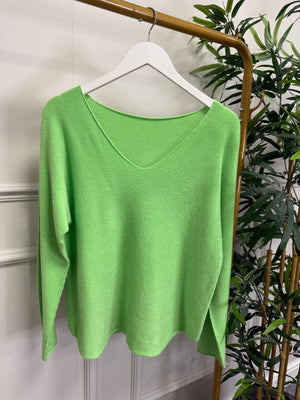 Sophia Soft Knit V-Neck Jumper 8-16