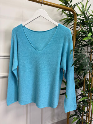 Sophia Soft Knit V-Neck Jumper 8-16