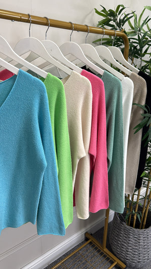 Sophia Soft Knit V-Neck Jumper 8-16
