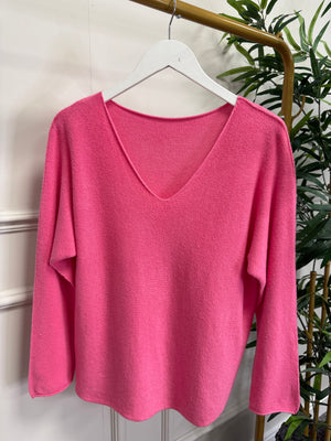 Sophia Soft Knit V-Neck Jumper 8-16