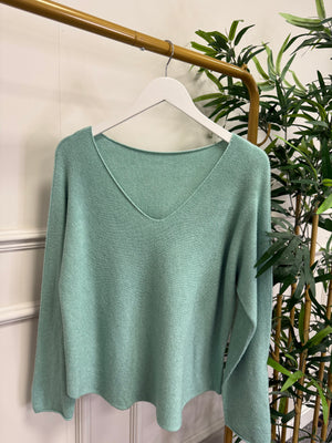 Sophia Soft Knit V-Neck Jumper 8-16