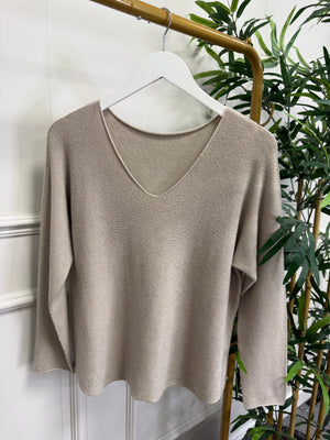 Sophia Soft Knit V-Neck Jumper 8-16