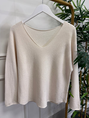 Sophia Soft Knit V-Neck Jumper 8-16