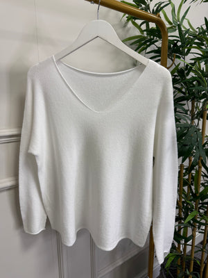 Sophia Soft Knit V-Neck Jumper 8-16