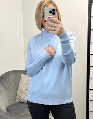 Aspen Knitted Polo Neck Jumper 10-16 - Susie's Boutique