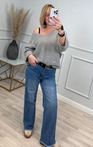 G - Smack Heidi Raw hem Straight Leg Jeans 10 - 20 - Susie's Boutique - | Women's Fashion Online