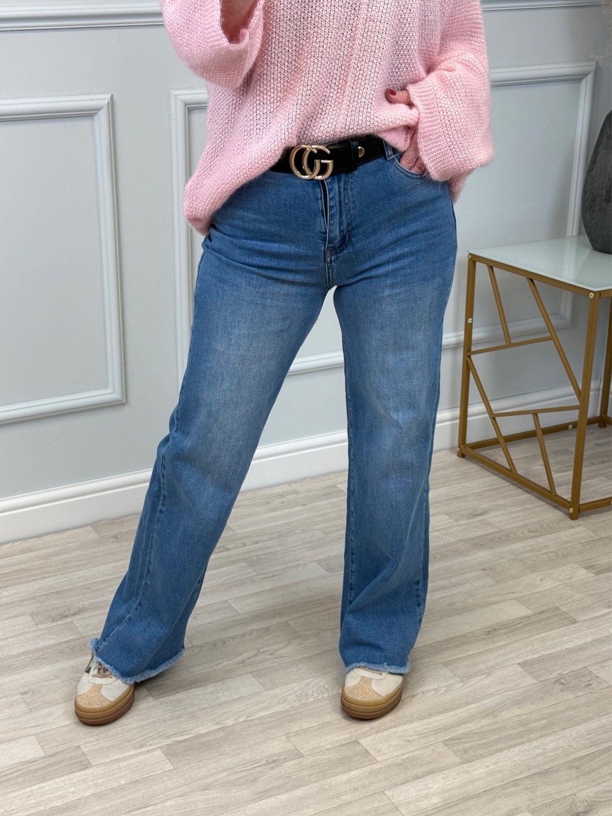 G - Smack Heidi Raw hem Straight Leg Jeans 10 - 20 - Susie's Boutique - | Women's Fashion Online