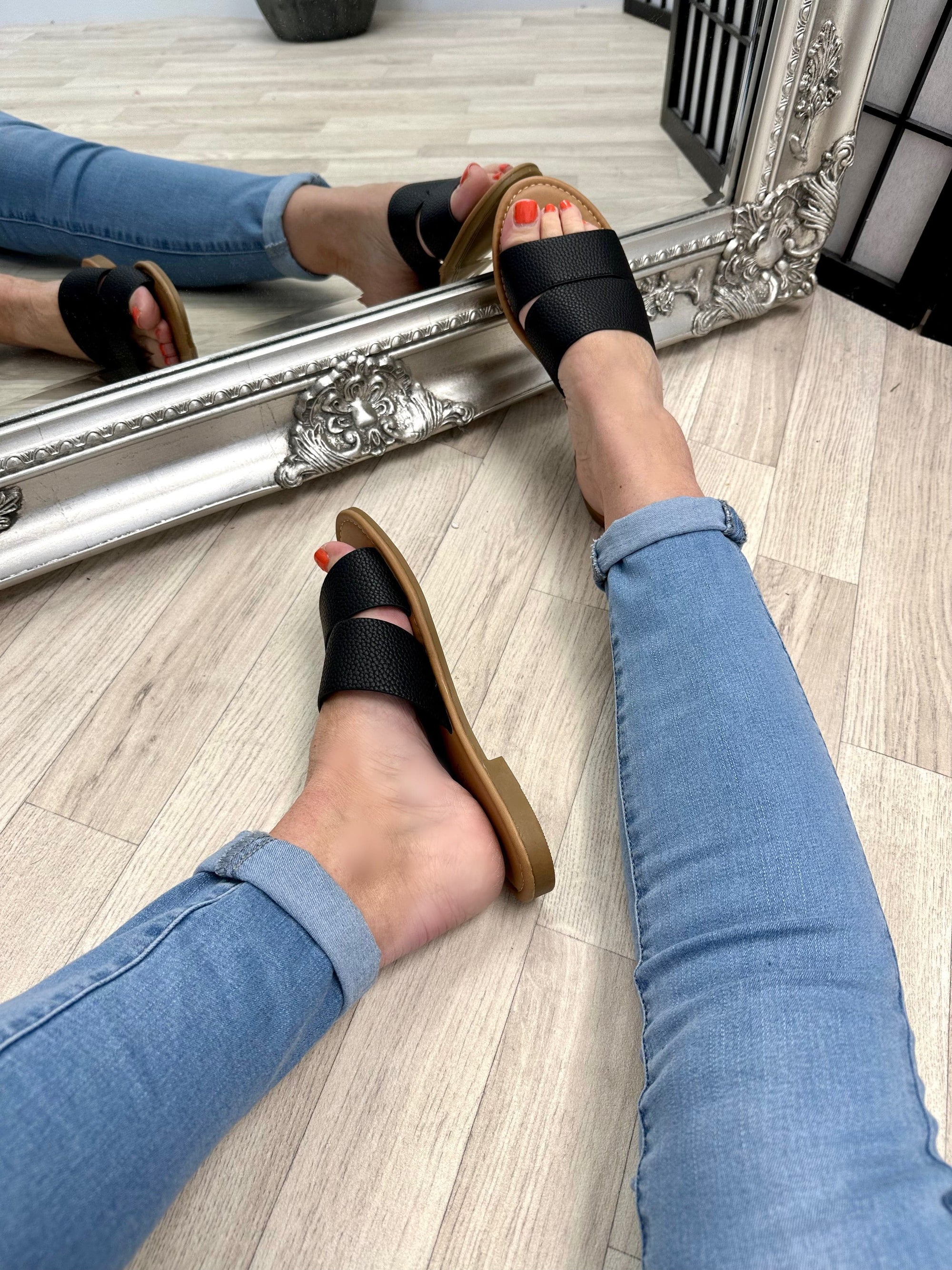 NO RETURNS ON SALE ITEMS Areena Double Strap Sandals