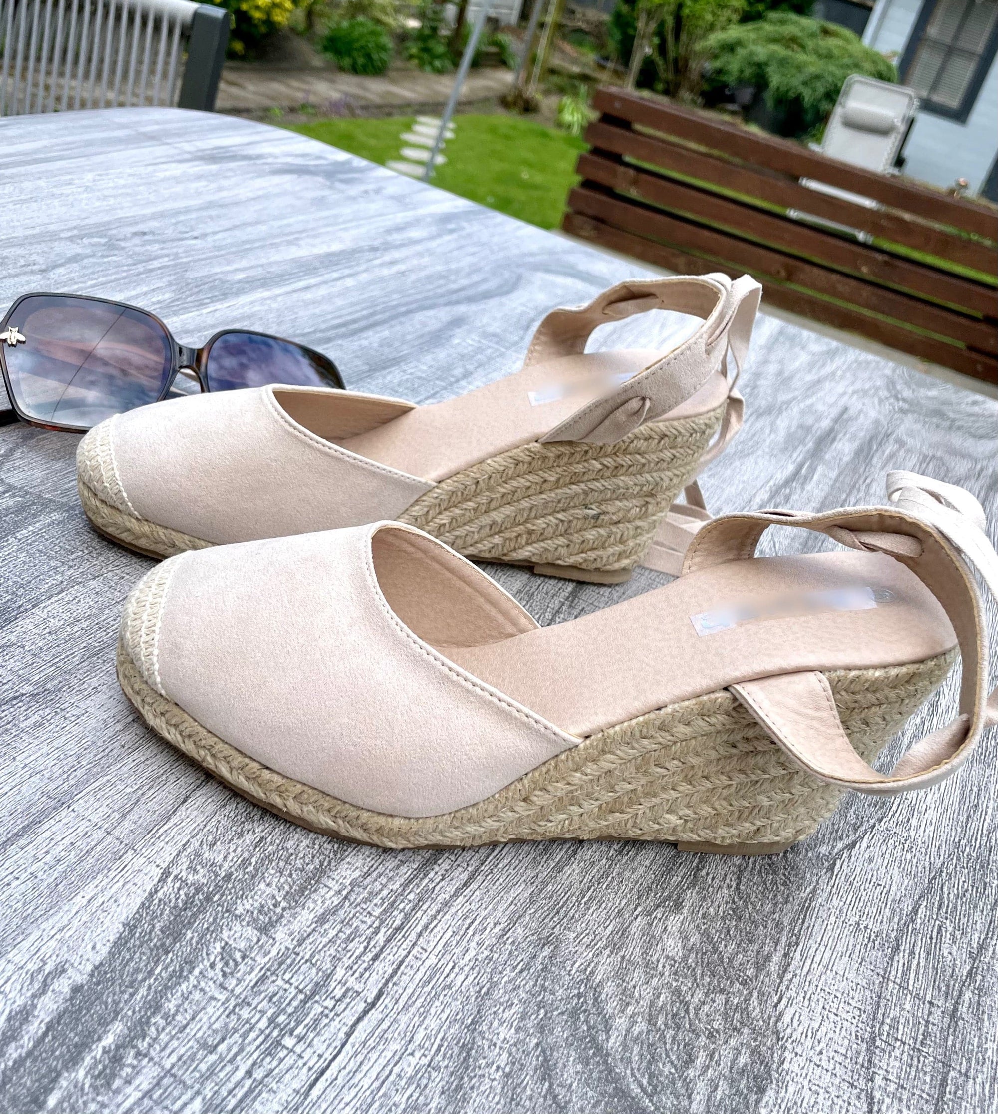Size 5,6 & 7 Ankle Tie Wedge NO RETURNS ON SALE ITEMS