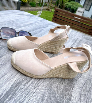 Size 5,6 & 7 Ankle Tie Wedge NO RETURNS ON SALE ITEMS